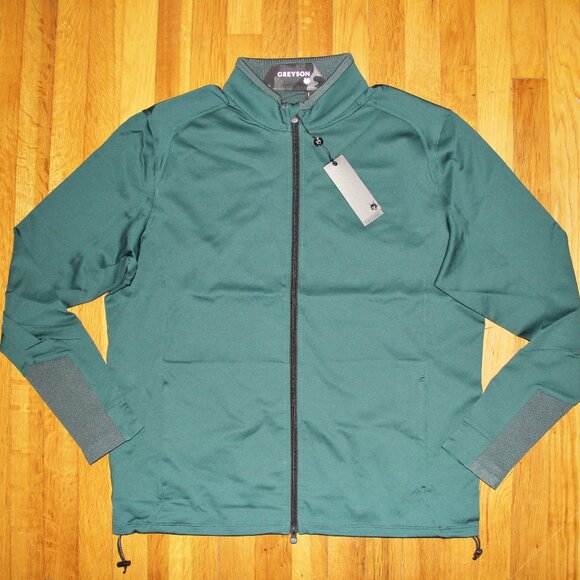 Greyson Sequoia Full Zip Golf Jacket Mens XL Forest Green - Picture 1 of 5